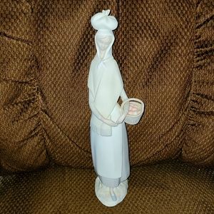 Women With Basket Figurine Made in Spain 14"